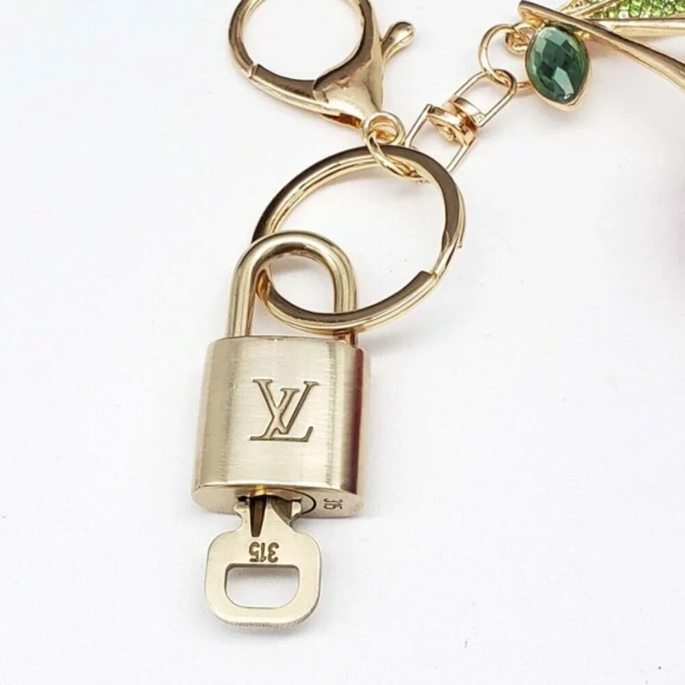 Authentic Louis Vuitton Lock & Key with unbranded Cherry Charm, Keycharm 031326 - Picture 6 of 8